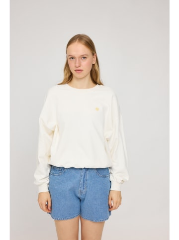 MAZINE Sweatshirt "Back Print" in Creme/ Bunt