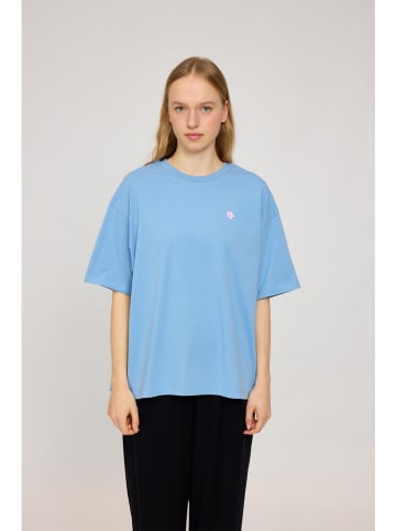 MAZINE Shirt "Back Print" in Hellblau