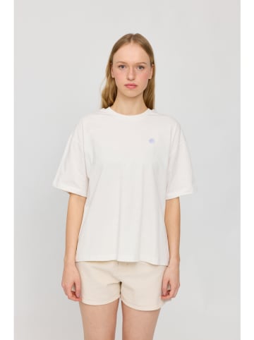 MAZINE Shirt "Back Print" in Creme/ Bunt