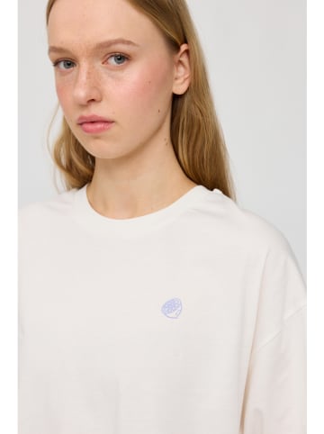 MAZINE Shirt "Back Print" in Creme/ Bunt