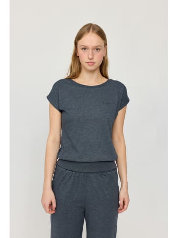 MAZINE Koszulka "Jersey Knit" w kolorze granatowym