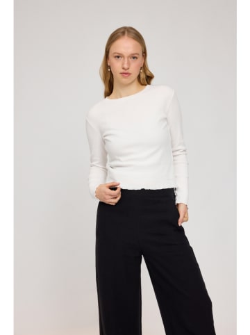 MAZINE Longsleeve "Ribbed" crème