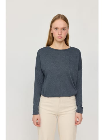 MAZINE Koszulka "Jersey Knit" w kolorze granatowym