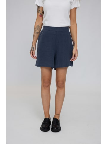 MAZINE Leinen-Shorts in Dunkelblau