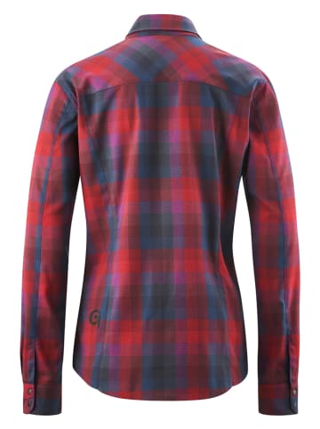 Gonso Fietsblouse "Macini" rood/blauw