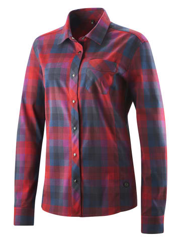 Gonso Fietsblouse "Macini" rood/blauw
