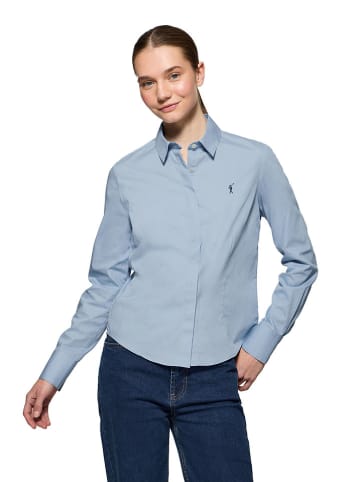 Polo Club Blouse - slim fit - lichtblauw