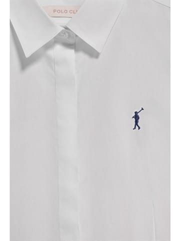 Polo Club 2-delige set: blouses - slim fit - lichtblauw/wit