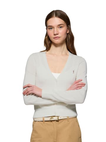 Polo Club Cardigan in Weiß