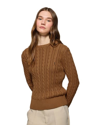 Polo Club Sweter w kolorze jasnobrązowym