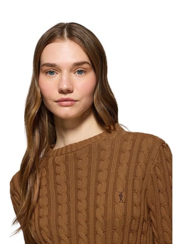 Polo Club Sweter w kolorze jasnobrązowym