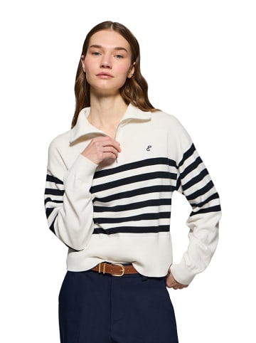 Polo Club Pullover in Weiß/ Schwarz