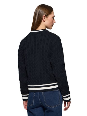Polo Club Cardigan in Schwarz