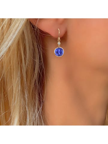 OR Carats Gouden oorhangers met edelstenen