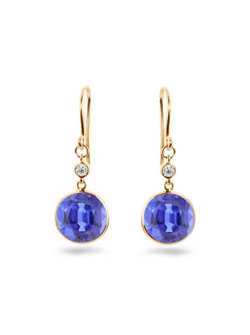 OR Carats Gouden oorhangers met edelstenen