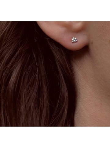 OR Carats Witgouden oorstekers met diamant