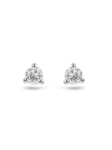 OR Carats Witgouden oorstekers met diamant