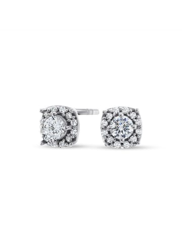 OR Carats Witgouden oorstekers met diamanten en edelstenen