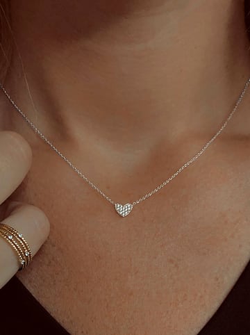OR Carats Weißgold-Halskette mit Diamanten