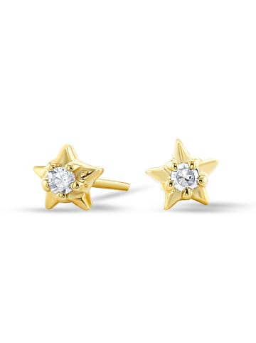 OR Carats Złote kolczyki-wkrętki z diamentami