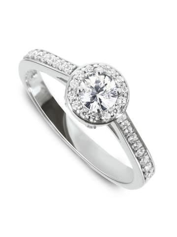 OR Carats Witgouden ring met diamanten en edelsteen