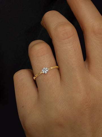 OR Carats Gold-Ring mit Diamant