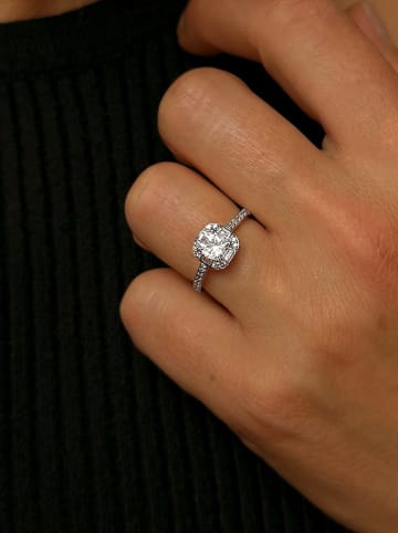 OR Carats Weißgold-Ring mit Diamanten und Edelsteinen