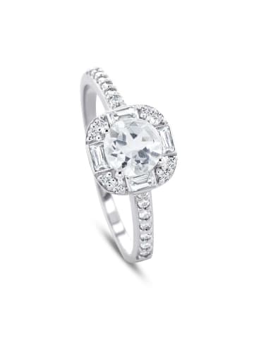 OR Carats Weißgold-Ring mit Diamanten und Edelsteinen