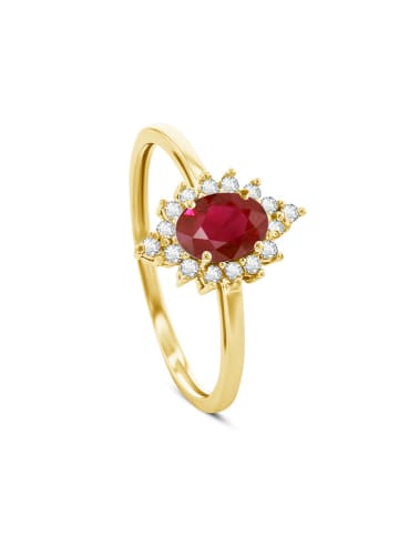 OR Carats Gold-Ring mit Edelsteinen