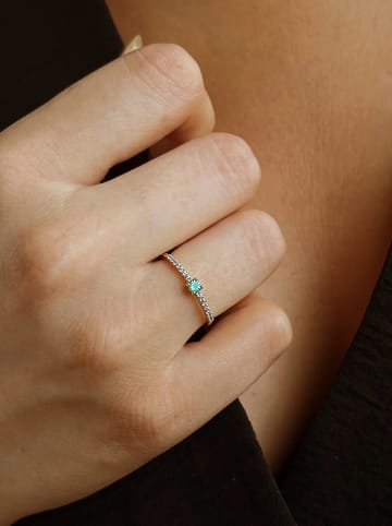 OR Carats Witgouden ring met diamanten en edelsteen