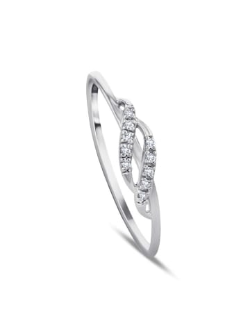 OR Carats Weißgold-Ring mit Diamanten
