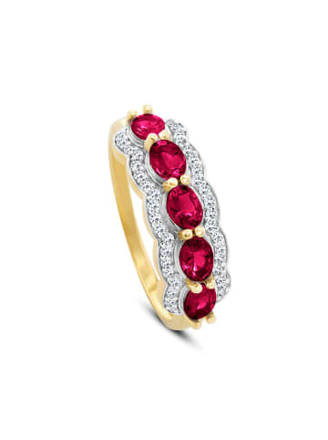 OR Carats Gold-Ring mit Diamanten und Edelsteinen