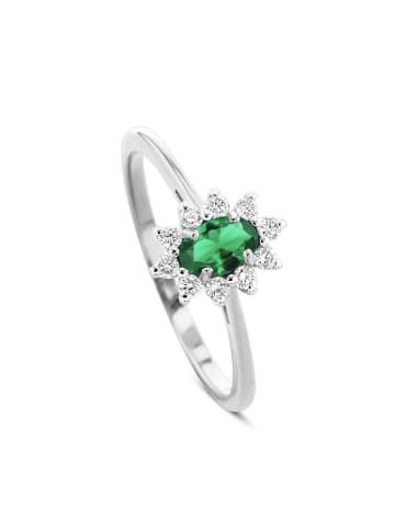 OR Carats Witgouden ring met diamanten en edelsteen