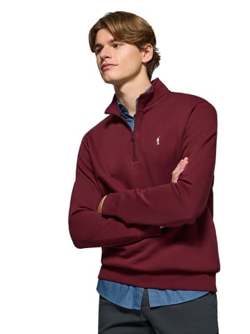Polo Club Sweatshirt in Dunkelrot