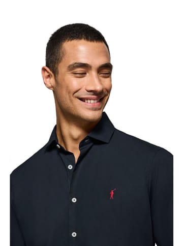 Polo Club Blouse - slim fit - donkerblauw
