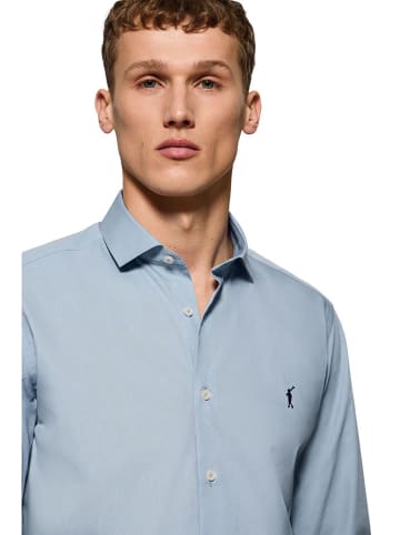Polo Club Blouse - slim fit - lichtblauw