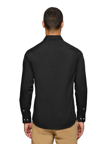 Polo Club Blouse - slim fit - zwart