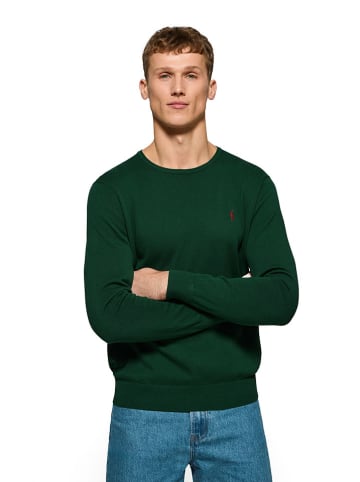 Polo Club Sweter w kolorze ciemnozielonym