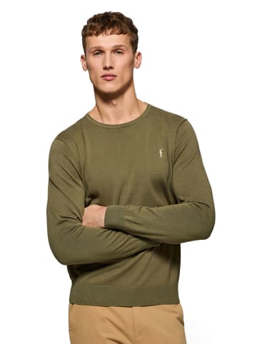 Polo Club Pullover in Khaki