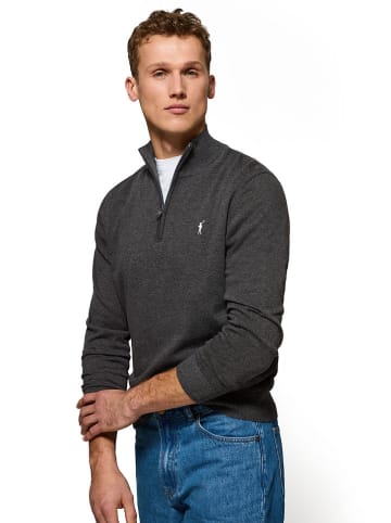 Polo Club Pullover in Anthrazit