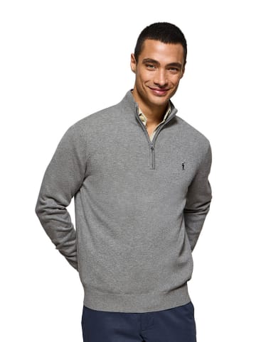 Polo Club Pullover in Grau