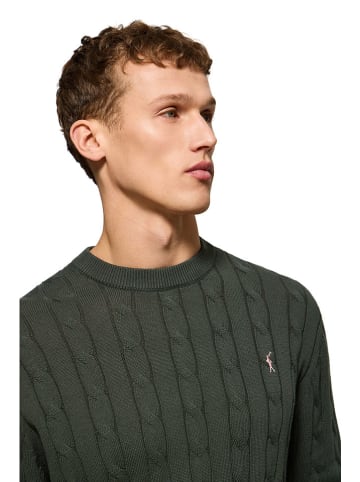 Polo Club Sweter w kolorze ciemnozielonym
