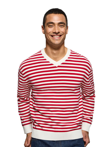 Polo Club Sweter w kolorze czerwono-białym