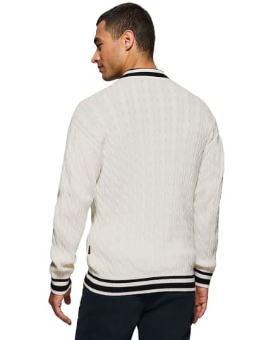 Polo Club Cardigan in Creme