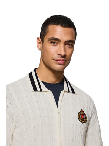 Polo Club Cardigan in Creme