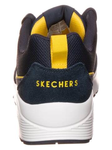 Skechers Footwear Leder-Sneakers "Uno - Retro One" in Dunkelblau