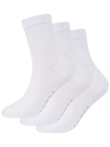 LUHTA 3-delige set: functionele sokken "Nojamaa" wit