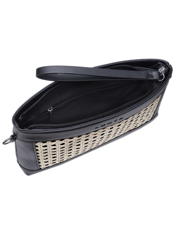 LUHTA Clutch "Ootosi" beige/zwart - (B)28 x (H)16 x (D)4 cm