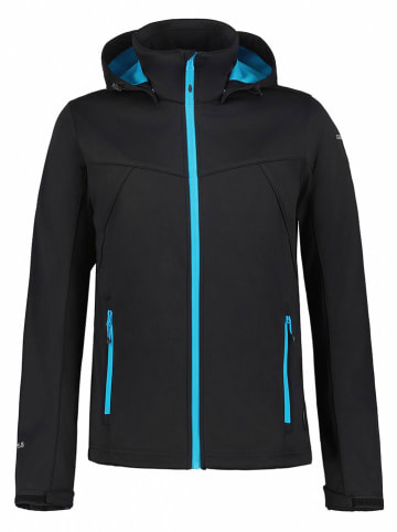Icepeak Softshelljas "Biggs" zwart/lichtblauw