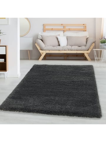 Mioli Hochflor-Teppich "Fluffy" in Dunkelgrau